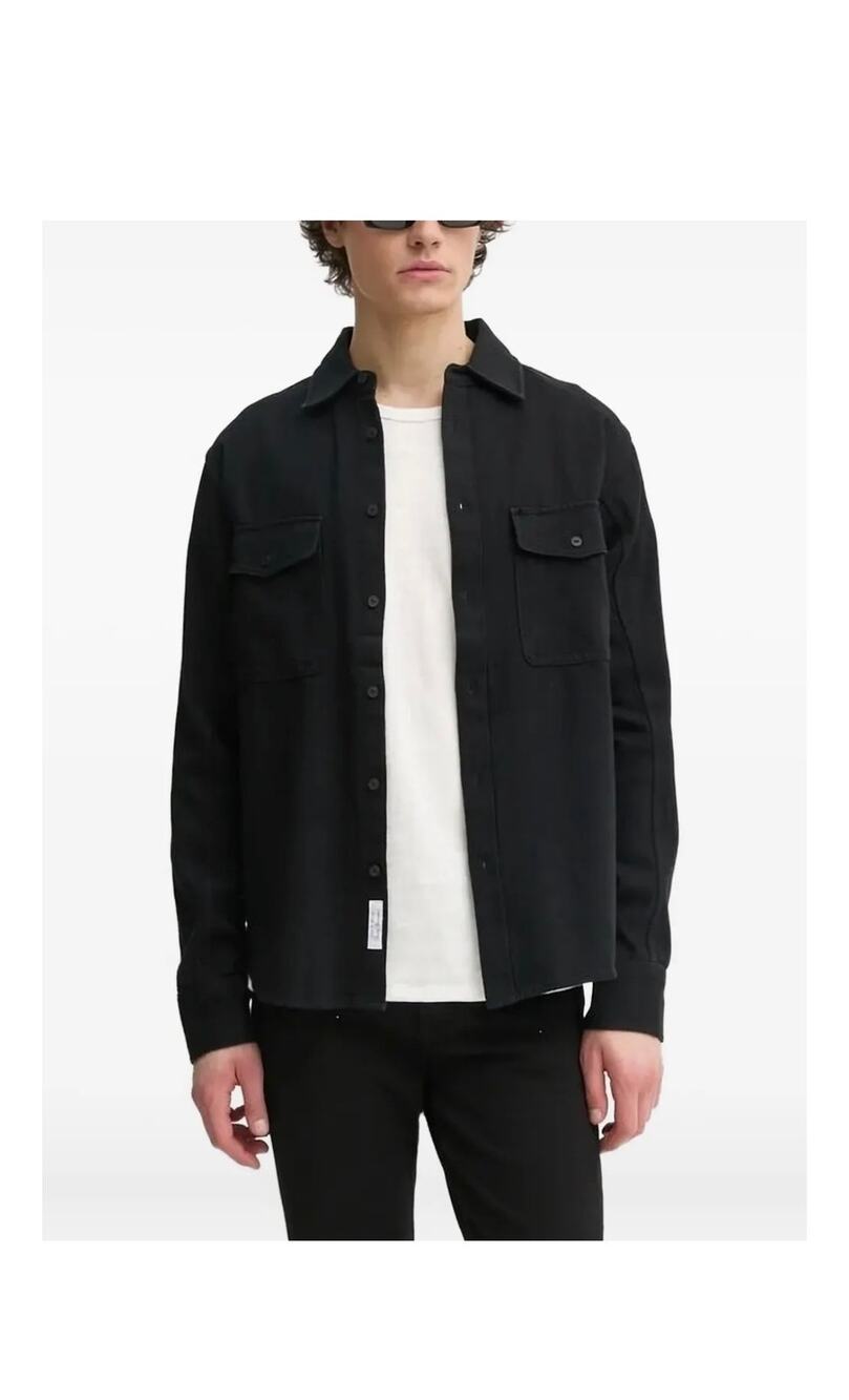 Rag & Bone Men’s Button Down Navy Shirt Size L - Picture 1 of 13
